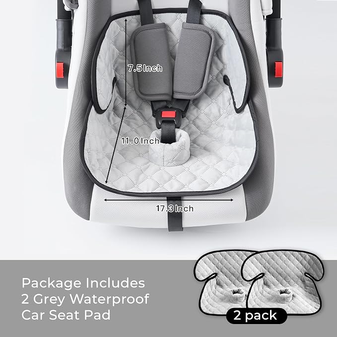 2 Pack Waterproof Piddle Pads Carseat Potty Training Car Seat Protector Waterproof Car Seat Liner Cover to Prevent Pee