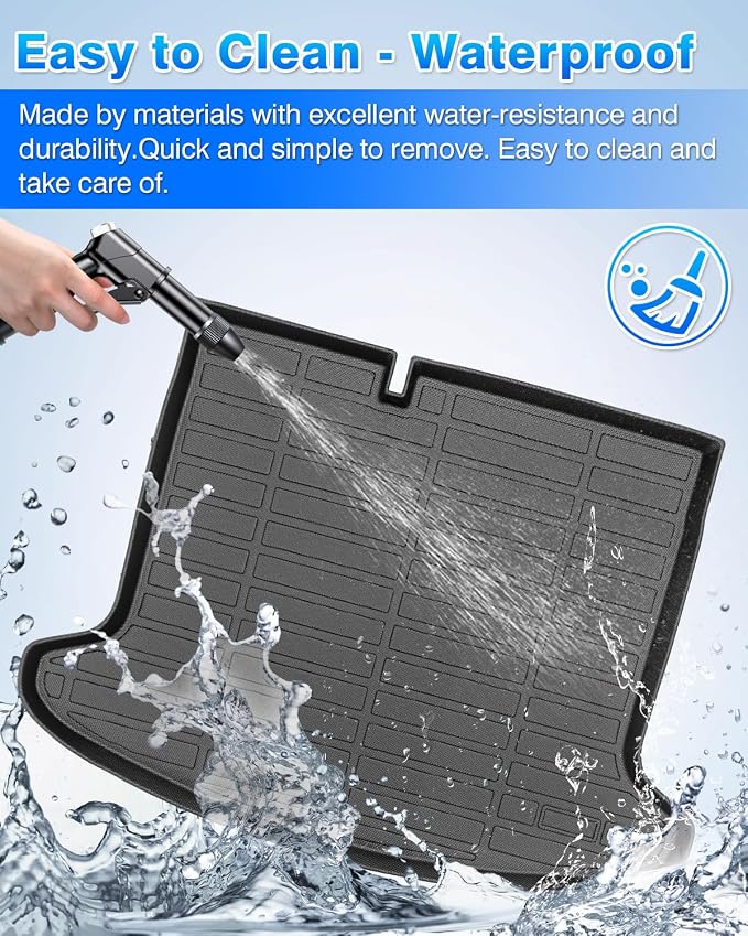 Cartist Cargo Mat Compatible with Nissan Kicks 2018 2019 2020 2021 2022 2023 2024 Trunk Mat Cargo Liner TPE All Weather Anti-Slip Odorless Trunk Mat