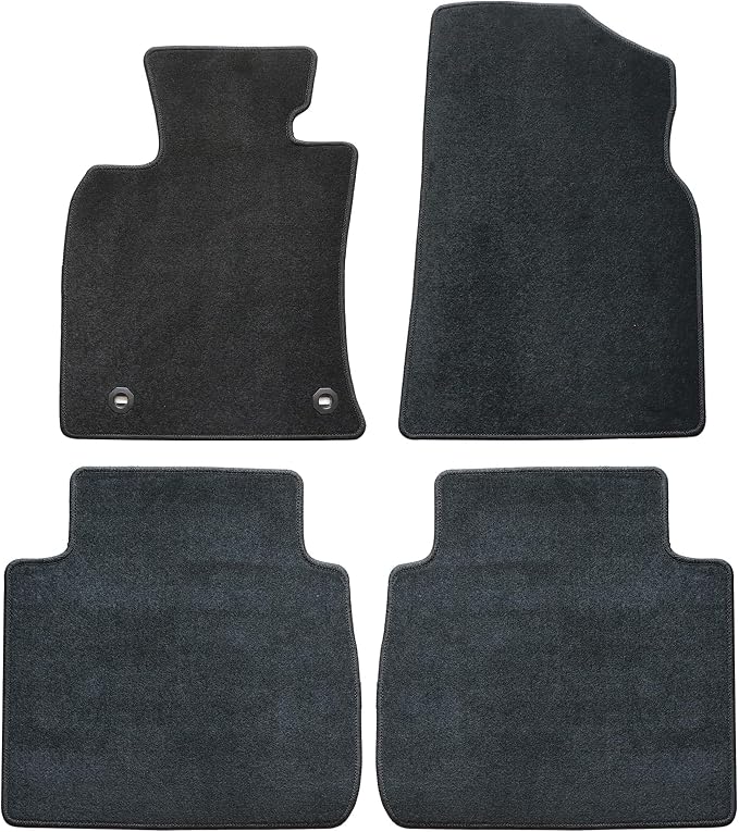 GXARTS Car Waterproof Floor Mats Carpet Full Set Compatible with Toyota Avalon 2019 2020 2021 2022 2023 | All-Weather Protect,with Non-Slip Backing | Black Velour Automobile Floor Liner Accessories