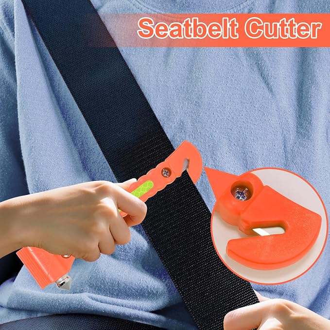 Window Breaker, 2-in-1 Emergency Escape Tool with Seatbelt Cutter, Glass Breaker for Family Rescue and Traffic Accident Emergency Escape 2 Pack