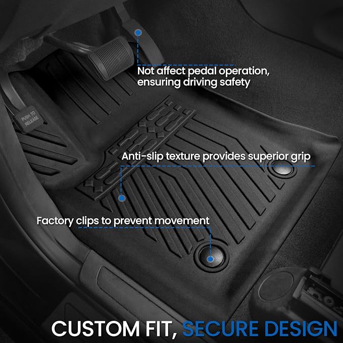 Floor Mats Set for Jeep Grand Cherokee 2011-2021 & 2022 WK2 (Not for 2022 WL or L), All Weather TPE Backrest Mat Trunk Mat Cargo Liner Door Sill Guards Accessories