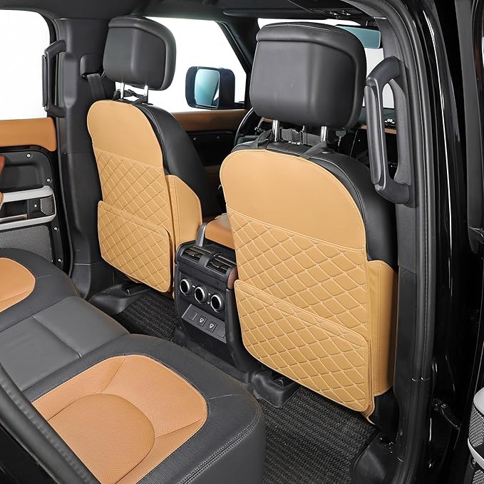 TAIKOO Seat Back Protector,Shields Seat Backs From Kicks and Adds Storage | kick mats back seat protector easy to install and clean, well-crafted, sturdy, durable and stylish.2 Pack