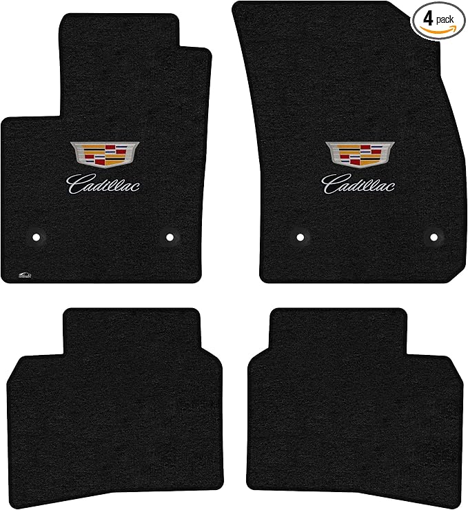 Lloyd Mats Floor Mats for Cadillac XT4 2019-2025 | 4PC Set (2PC Front + 2PC Rear) | Charcoal | Non-Slip Backing