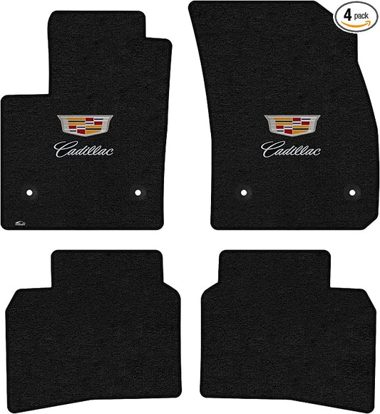 Lloyd Mats Floor Mats for Cadillac XT4 2019-2025 | 4PC Set (2PC Front + 2PC Rear) | Charcoal | Non-Slip Backing