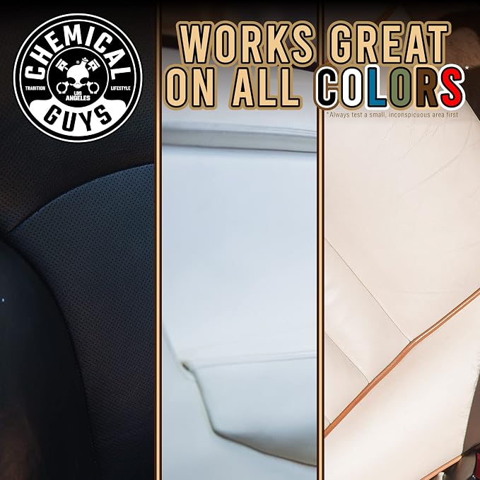 Chemical Guys, Colorless & Odorless Leather Cleaner for Interiors, 32 oz | Gentle, colorless cleaner lifts dirt from natural, synthetic and faux leather seats, furniture and apparel