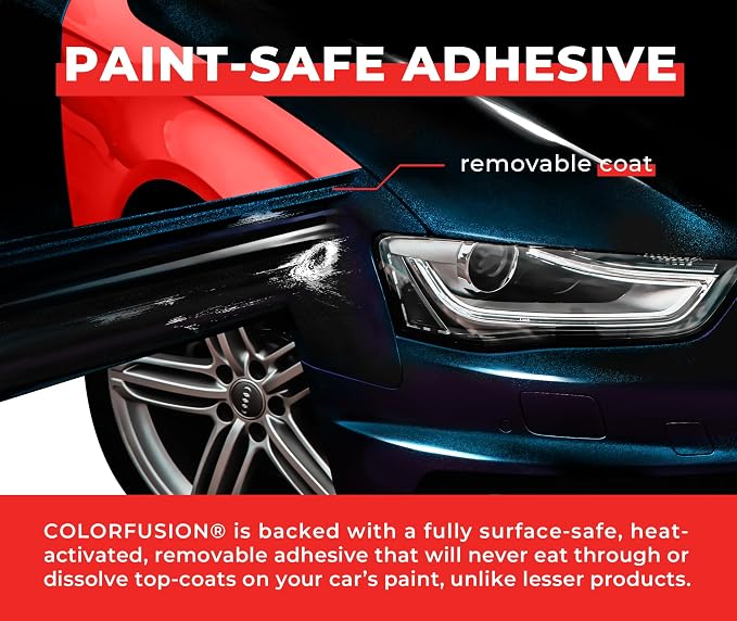 ColorFusion PPF by VViViD, Gloss Cosmic Blue Dry Apply PPF Vinyl Car Wrap Roll 1ft x 5ft