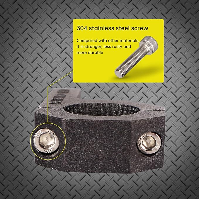 Bar Clamps - 4Pack,Horizontal Roll Cage Clamp 0.75 inch,0.875 inch,1.0 inch,Roll Bar Clamp for Bar Diameter 3/4" to 1.0" Mounting Bracket (0.75~1.0" Clamps)