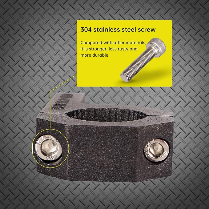 Tube Clamps - 4Pack,Cross Bar Clamp 1.125",1.25",1.5 inch,Roll Cage Clamp for Bar Diameter 1-1/8", 1-1/4",1-1/2" Mounting Bracket, Motorcycle Crash Bar Led pod Light Mount(28/32/38mm Clamp)