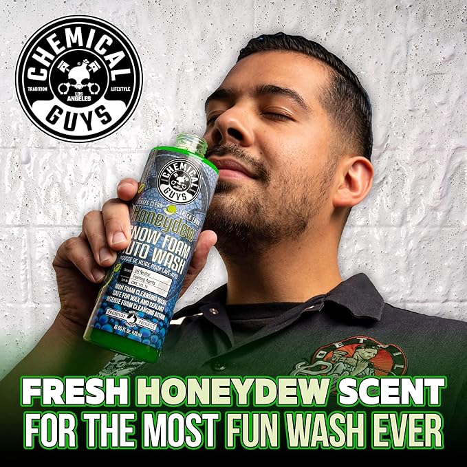 Chemical Guys, Snow Foam Wash Bundle, Foam Cannon, Gun & Two Soaps, 16 oz | Foam cannon and foam gun with watermelon and honeydew snow foam soaps, safe on wax, sealant and ceramic