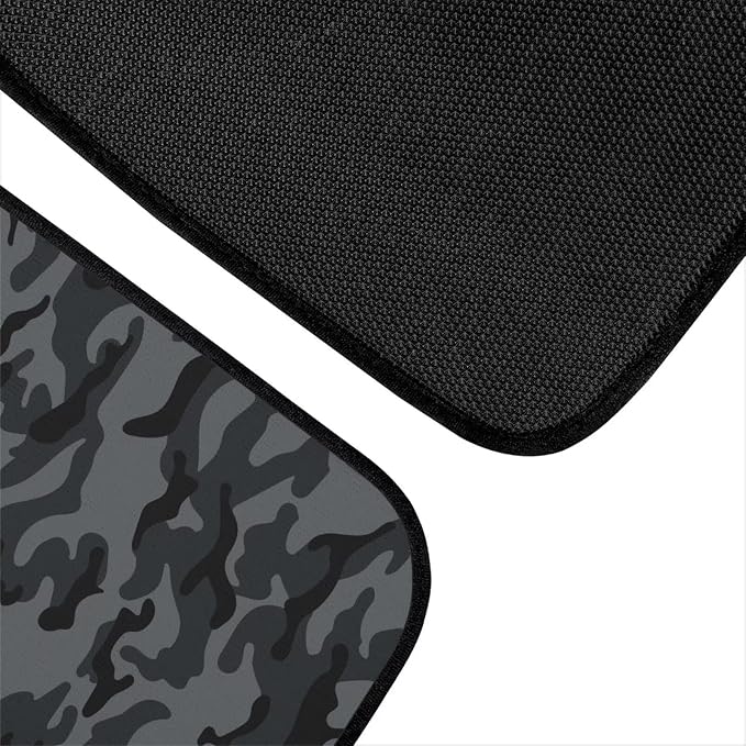 Black Gray Camo Print Car Floor Mats Set of 4 Military Camouflage Universal Vehicle Floor Carpet Decorative Auto Front Rear Foot Rugs for Trucks SUV Sedan