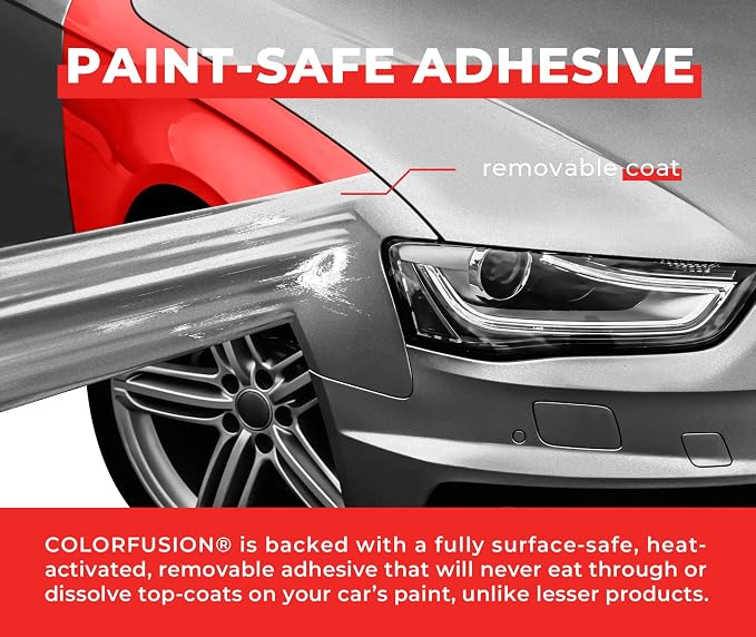 ColorFusion PPF by VViViD, Gunmetal Satin Stealth Metallic Dry Apply PPF Vinyl Car Wrap Roll 10ft x 5ft