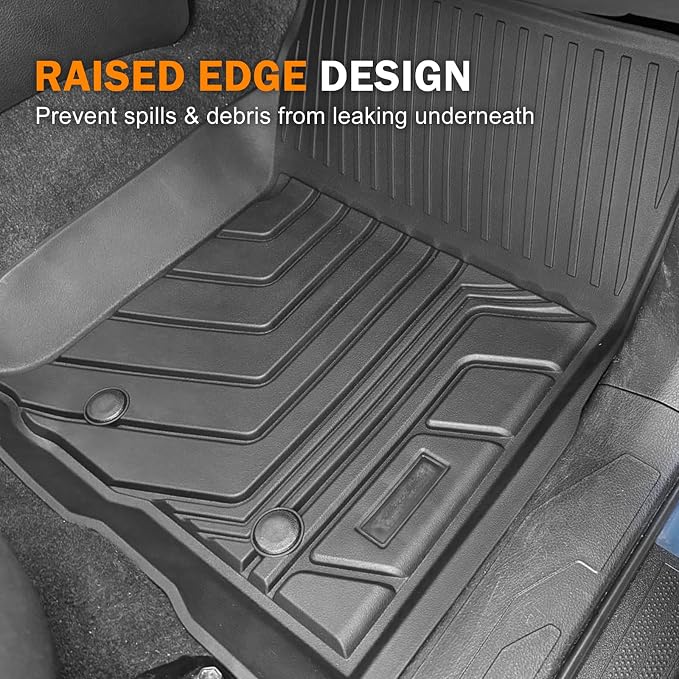 KUST Floor Mats Cargo Mat for 2019-2026 Nissan Altima Accessories, All Weather Floor Lines & Rear Trunk Liner TPE Rubber Car Mats Raised Edge, Full Set of 4PCS