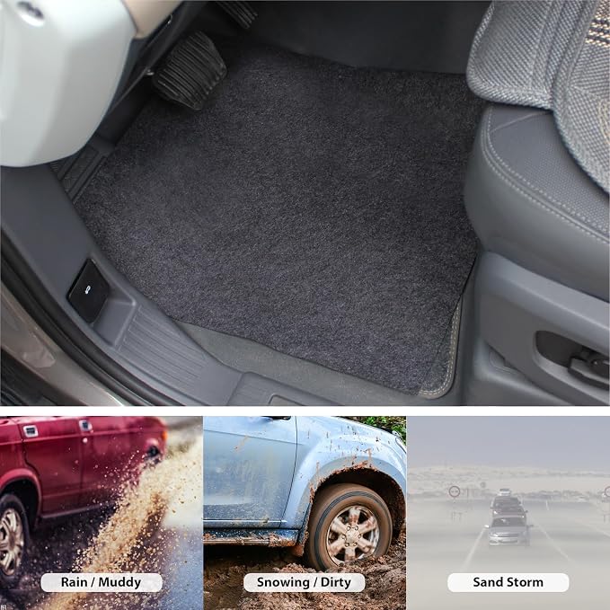Disposable Car Floor Mats, 30 Pack Grey Felt Disposable Floor Pads, Temporary Automotive Car Carpet Protector, Universal Fit for Auto Detailing Car Wash SUV, Truck