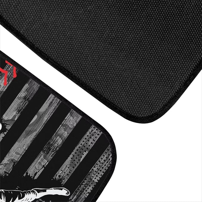 Baseball Print Car Floor Mats Set of 4 Retro American Flag Sports Ball Universal Vehicle Floor Carpet Decorative Auto Front Rear Foot Rugs for Trucks SUV Sedan