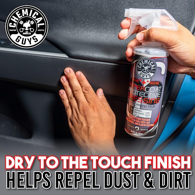 Chemical Guys, G6 HyperCoat High Gloss Dressing for Tires & Trim, 16 oz | High-gloss dressing revives vinyl, rubber, plastic, tires and trim with shine and a protective satin layer