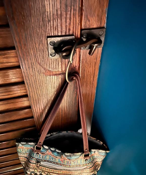 Clipa Bag Hanger Collection, The Ring that Opens into a Hook, Auto Closes | Holds 15 kg, Needs only 10mm to Hang a Hand Bag, Easy to Use with One Hand, The Instant Bag Hanger, 3 yr Warranty