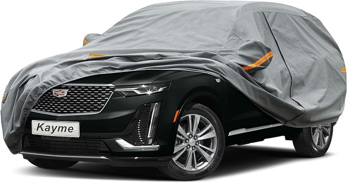 Kayme Heavy Duty SUV Car Cover Custom Fit Cadillac XT6 (2019-2025) Waterproof All Weather for Automobiles, Full Exterior Covers Sun Rain UV Protection.（Deliver About 3-10 Days）