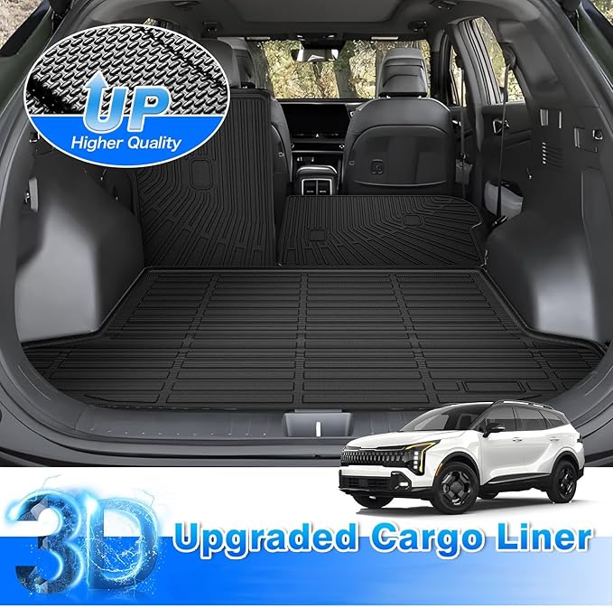 CARTIST Trunk Mat for Kia Sportage 2023-2026 Gasoline Only, All Weather Cargo Liner Heavy Duty Car Mats, Car Accessories for Sportage