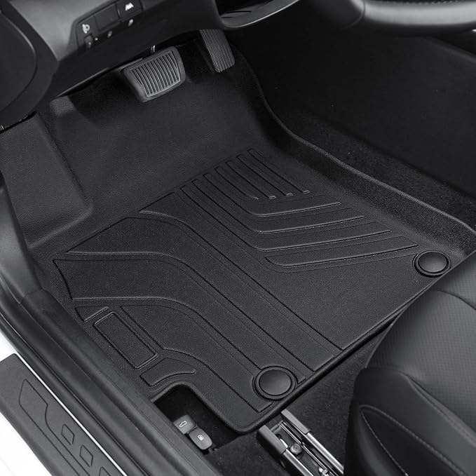 Floor Mats for Hyundai Elantra Gas 2021-2026, All Weather Floor Mats Trunk Cargo Liner and Door Sill Guards Accessories, Full Coverage Set (Not fit Hybrid Models)