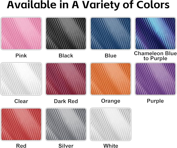 Lypumso 3D Red Carbon Fiber Vinyl Wrap, Car Wrap Film Roll with Air-Release Technology for DIY Use, Car Auto Decal Exterior and Interior Wrapping Film, Vehicle Self Adhesive Sticker(1FT x 10FT)