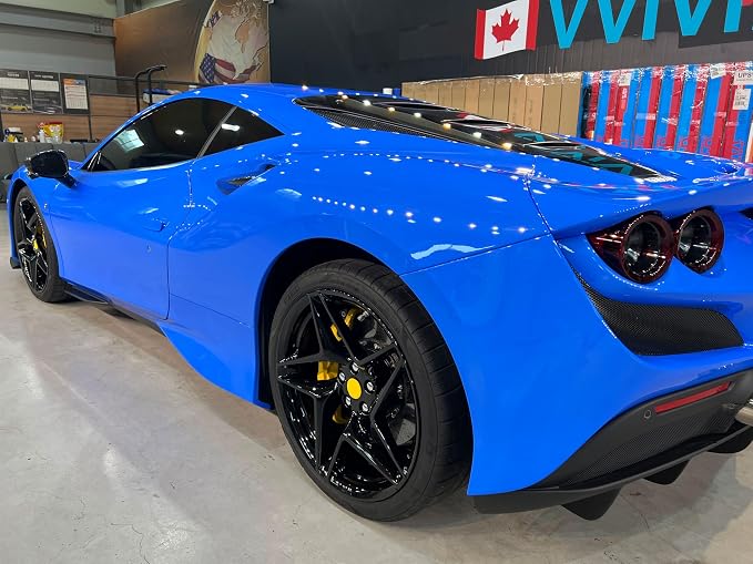 ColorFusion PPF by VViViD, Gloss Shark Blue Dry Apply PPF Vinyl Car Wrap Roll 6ft x 5ft