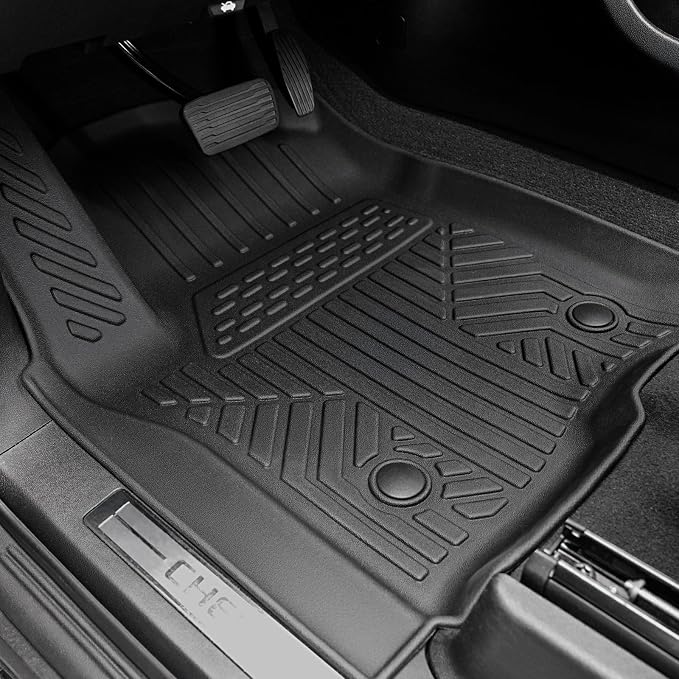 Floor Mats for Chevy Tahoe/GMC Yukon/Cadillac Escalade 2021-2026, All Weather Floor Mats Cargo Liner with Backrest Cover and Door Sill Guards Accessories, Full Coverage Set (Fit 7 Seats)