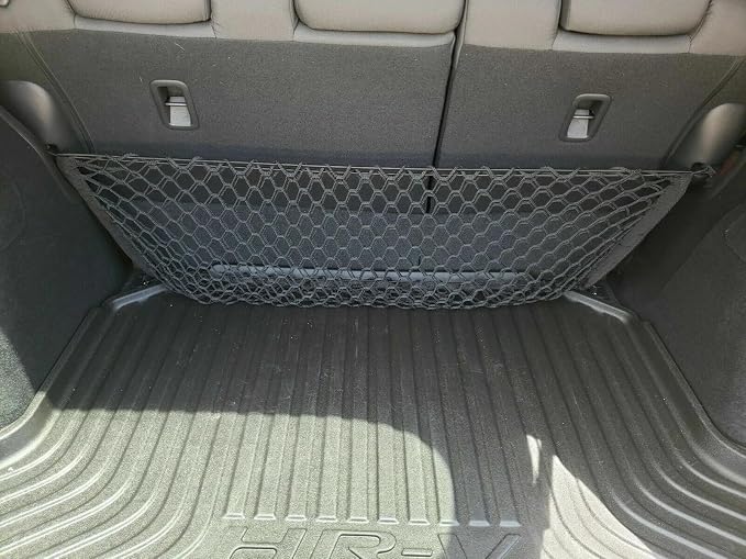 Rear Trunk Seats Organizer Cargo Net for Honda HR-V 2016-2026 – Envelope Style Cargo Net for SUV –Premium Mesh Elastic Car Trunk Organizer Vehicle Carrier Storage– Compatible with HR-V