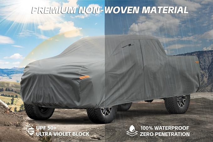 Kayme Heavy Duty Truck Cover Custom Fit Chevrolet Chevy Colorado(2003-2025) Extended Cab/Crew Cab SB Short Bed. Waterproof All Weather for Pickup, Full Exterior Covers Sun Rain UV Protection.