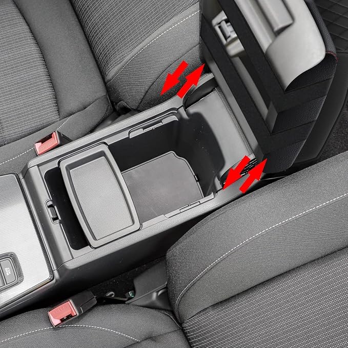 AOMSAZTO Console Pad for 2012-2015 Honda Civic Armrest Pad for Honda Civic Memory Foam Black