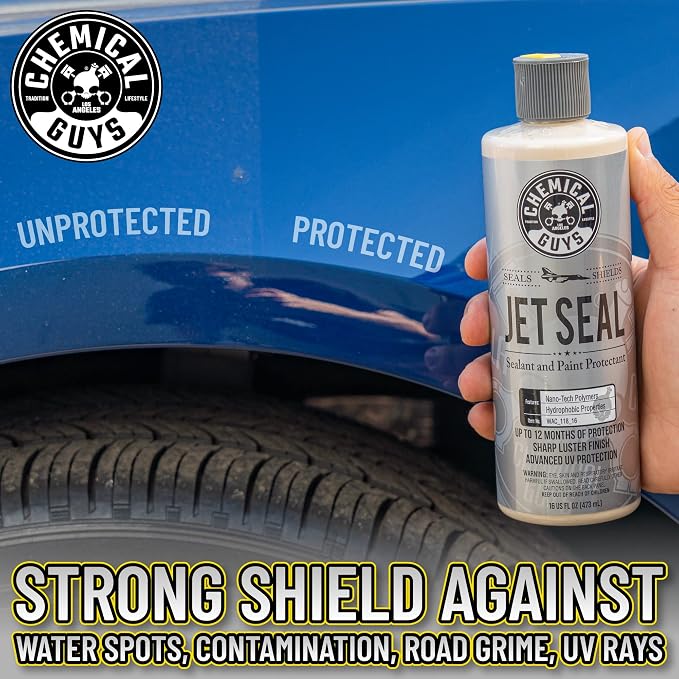 Chemical Guys, JetSeal Anti-Corrosion Paint Sealant & Protectant, 16 oz | Durable sealant bonds to paint for high gloss and lasting protection against the elements on cars, trucks and RVs