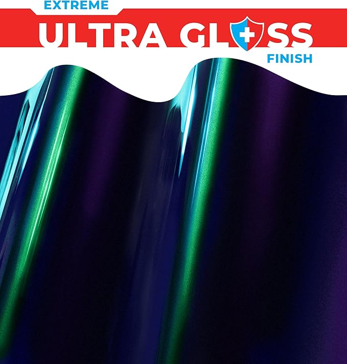 ColorFusion PPF by VViViD, Gloss Metallic Blue Chameleon Dry Apply PPF Vinyl Car Wrap Roll 60ft x 5ft