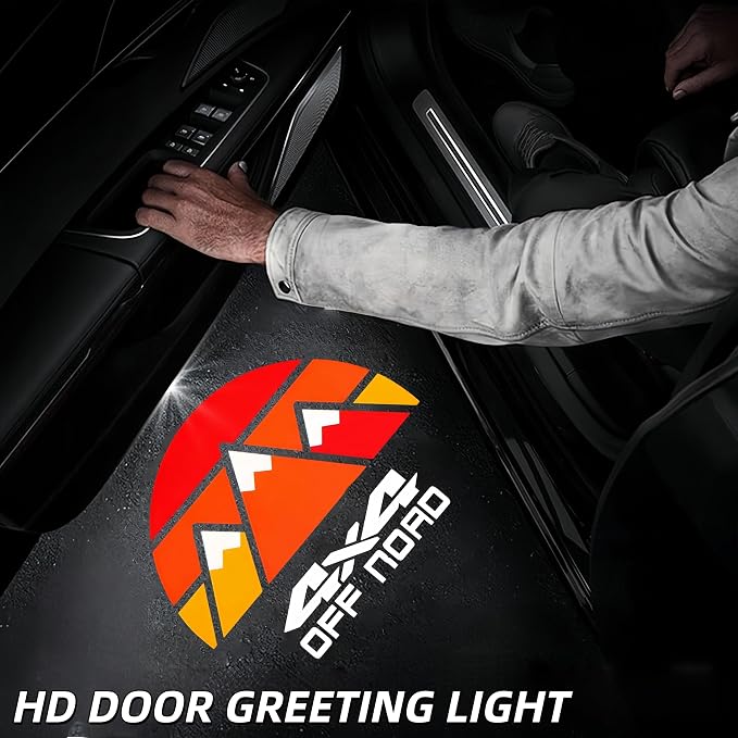 2Pack Never Fade LED Laser Ghost Shadow Light Side Door Courtesy Light Car Door Welcome Projector Light Compatible with Tacoma 4Runner Tundra Rav4 TRD Camry Lexus Accessories