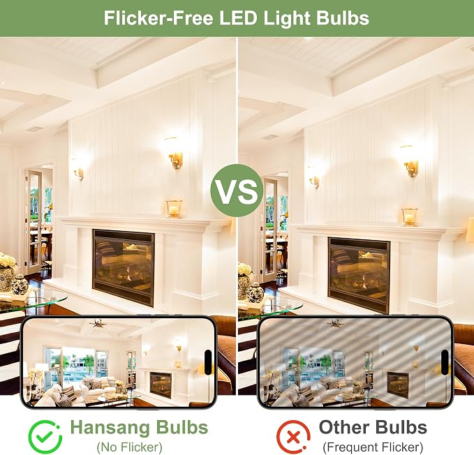 A19 LED Light Bulbs, 60W Equivalent, 4000K Natural White LED Bulb with E26 Standard Base, Efficient 9W, Non-Dimmable, 800 Lumens, 120V, CRI 85, Eye-Friendly for Bedroom Living Room, 6 Pack