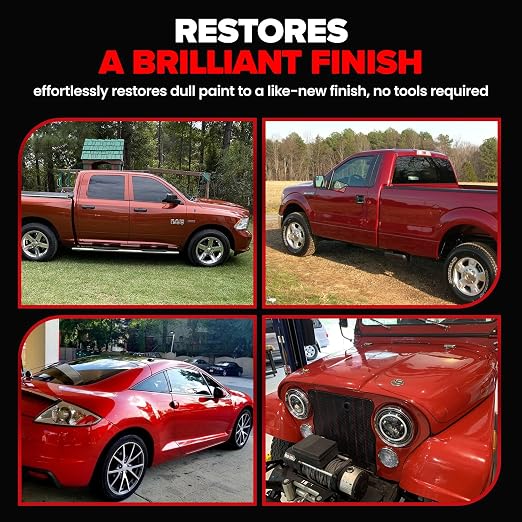 Carfidant Red Scratch & Swirl Remover Polish for Red Cars & Restorer | Car Scratch Remover