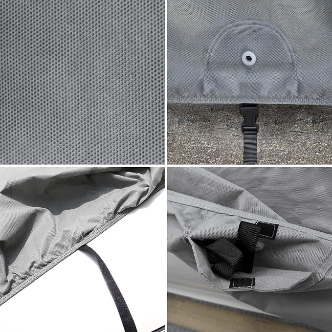 Leader Accessories Truck Car Cover for Pickup All-Weather, Fits 241"-250" | Waterproof, Breathable, Windproof Protection Against Rain, Snow, UV & Dust, Full-Exterior Cover for Indoor & Outdoor Use