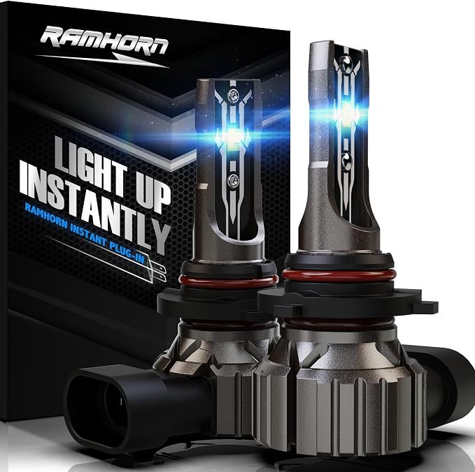 RAMHORN 9005 Light bulbs, 300% brightness Upgraded, 1:1 Mini Size Plug and Play Fog Light Pack of 2
