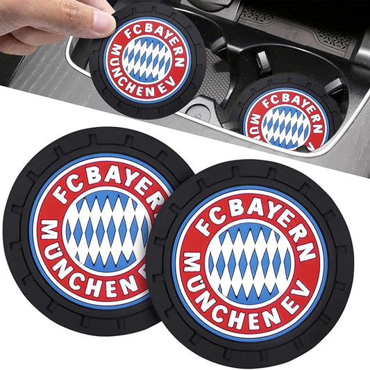 Cup Holder Insert Coaster for Bayern Munich UEFA Fans,Anti Slip Car Cup Coaster Interior Accessories