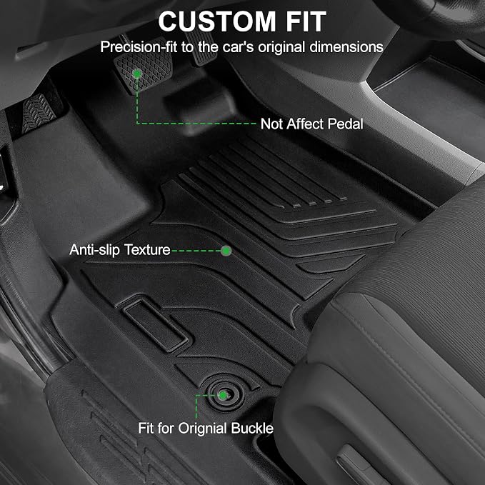 Floor Mats for Honda Odyssey 2018-2026, TPE All Weather Durable Floor Liners for Honda Odyssey Accessories