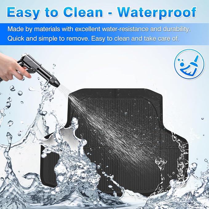 Cartist Cargo Liner Compatible with Honda Accord & Accord Hybrid 2018-2022 All Weather Rear Trunk Mat High Side Waterproof TPE Black