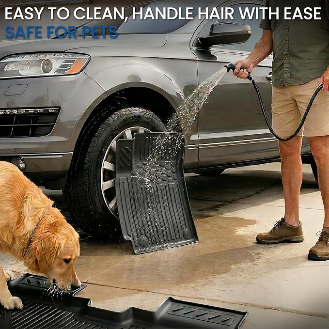 Floor Mats Set for 2024-2026 Kia Seltos Without Subwoofer, All Weather TPE Floor Liners Trunk Mat Cargo Liner with Backrest Mat Accessories