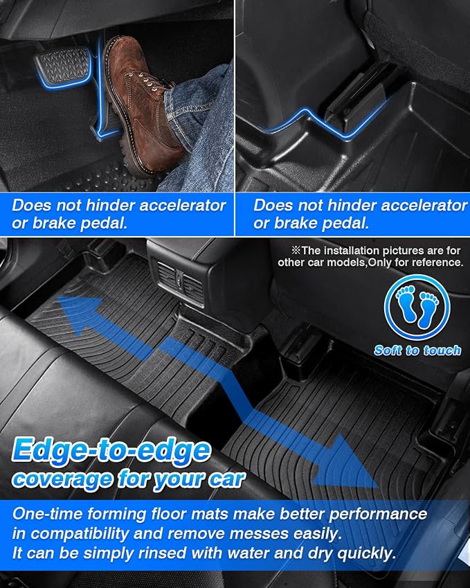 Crosstrek Floor Mats - Fits for Subaru Crosstrek 2018-2023/2017-2023 Impreza, All Weather Floor Mat for Crosstrek Accessories, Heavy Duty Rubber Mats, Car Accessories