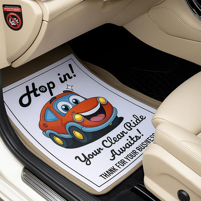 100 Paper Floor Mats For Cars - Waterproof Disposable Car Floor Mats, Car Detailing Supplies,Tapetes Para Carro, Automotive Auto Detailing, Carpet Protector,Resists water,oil, snow & dirt (17 X 22 In)