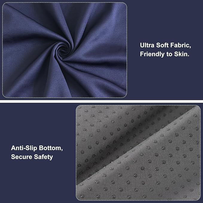 2-in-1 Neck Pillow Lumbar Support Pillow for Recliner Couch& Glider Chair - High Resilient Foam Ergonomic Back Support for High-Back Rocking Chairs, Glider Rocker Replacement Cushions Navy M