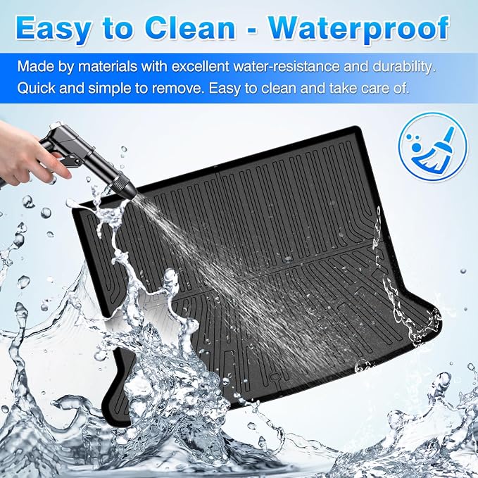 CX-30 Cargo mat - Trunk Mat for Mazda CX-30 2020-2026, All Weather Trunk Mat & Backrest Mat for CX-30 Accessories, Heavy Duty Rubber Mats, Car Accessories