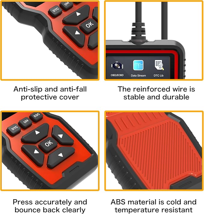 Car OBD2 Scanner Diagnostic Tool Vehicle Check Engine Light Code Reader with Reset, Live Data and Full OBD II Modes Compatible with Model Year 1996+ Cars & Light Trucks