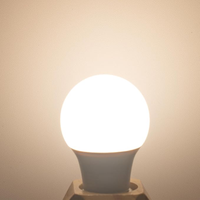 4 Pack A19 LED Light Bulbs, 60W Equivalent, 4000K Natural White LED Bulb with E26 Standard Base, Efficient 9W, Non-Dimmable, 800 Lumens, 120V, CRI 85, Eye-Friendly for Bedroom Living Room