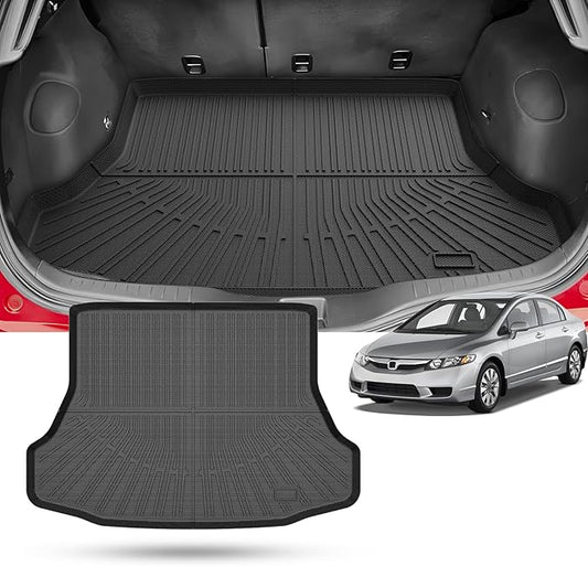 Civic Cargo Liner - Trunk Mat for Honda Civic 2006-2011, All Weather Cargo Mat for Civic Accessories, Heavy Duty Car Mats, Car Accessories