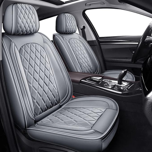MIROZO Ram Seat Covers Full Set Grey,Waterproof Car Seat Cover Fits for 2009-2026 Ram 1500/2500/3500 Crew Quad Regular Cab,Heavy Duty Protection Truck Seat Covers with Split Flat Bench 40/60,Gray