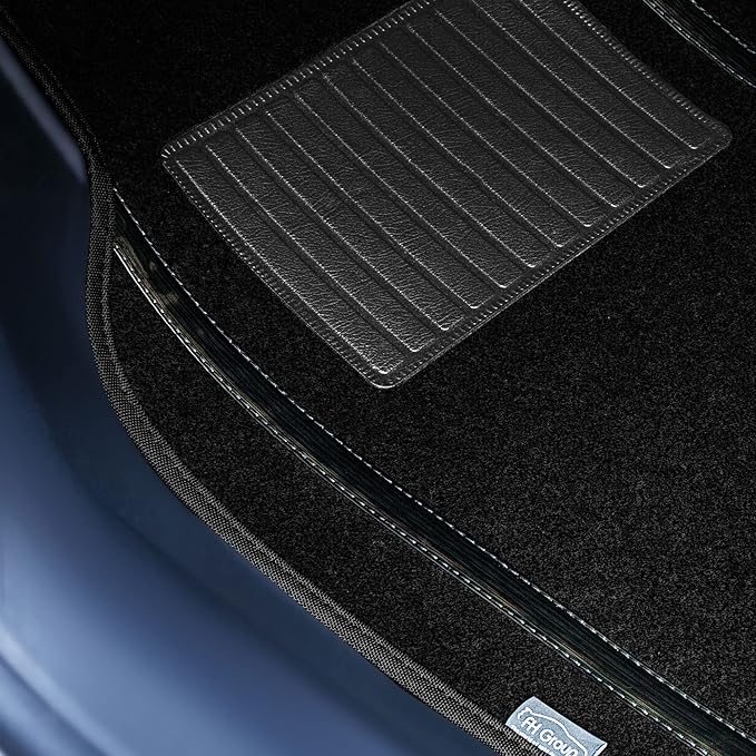 FH Group Universal Fit Car Floor Mats – All-Purpose Carpet Floor Mats & Protectors for Cars, SUVs & Trucks, Durable Automotive Carpet Mats, Black
