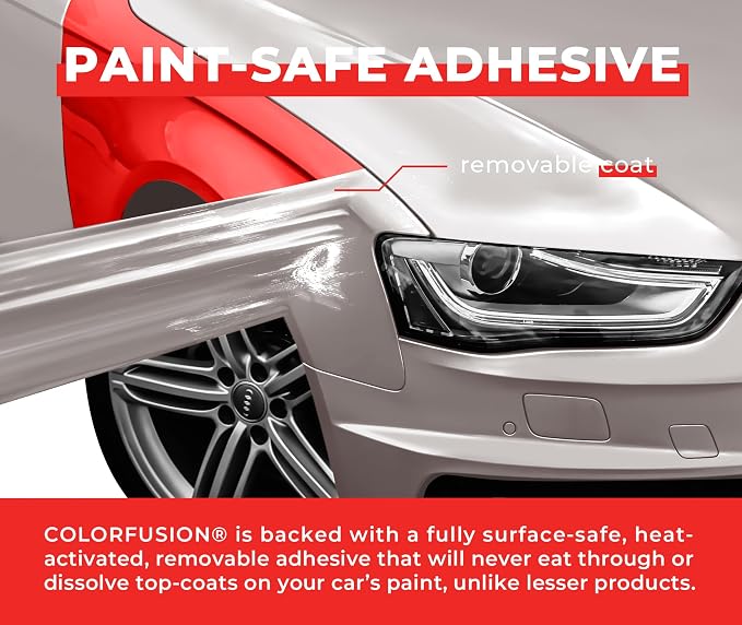 ColorFusion PPF by VViViD, Satin Pearl White Dry Apply PPF Vinyl Car Wrap Roll 10ft x 5ft